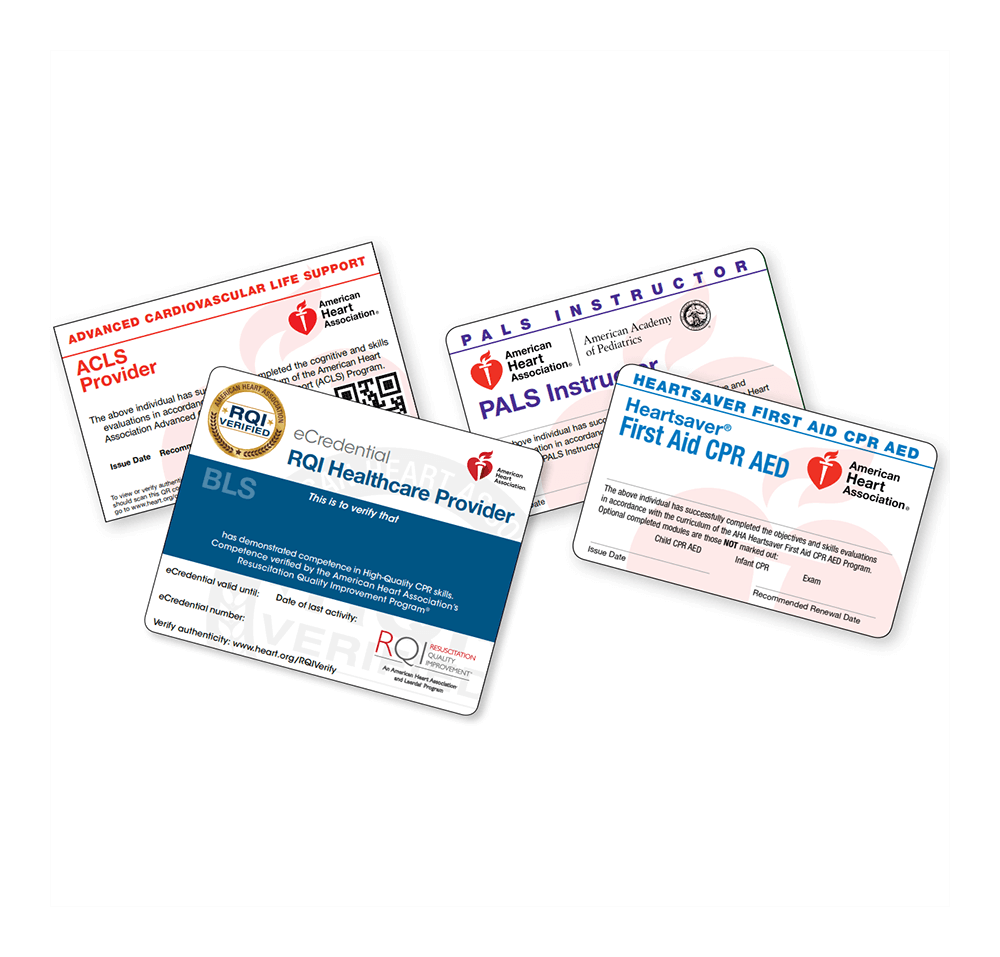 AHA Course Card Reference Guide cards